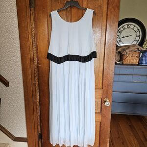 Lane Bryant Chiffon Blue Maxi Dress Women's 18/20
